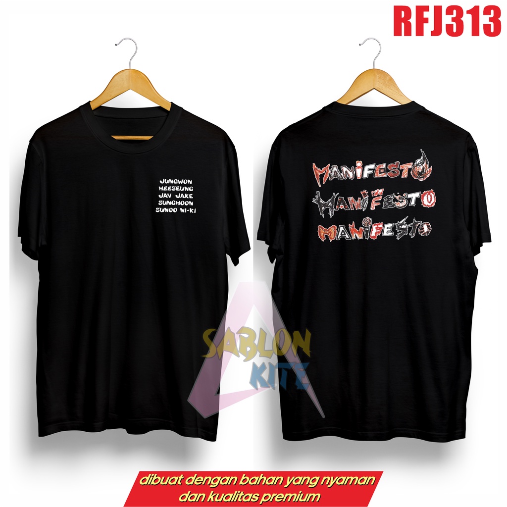 MURAH!!! KAOS MANIFESTO 3 RFJ313 UP TO 3XL