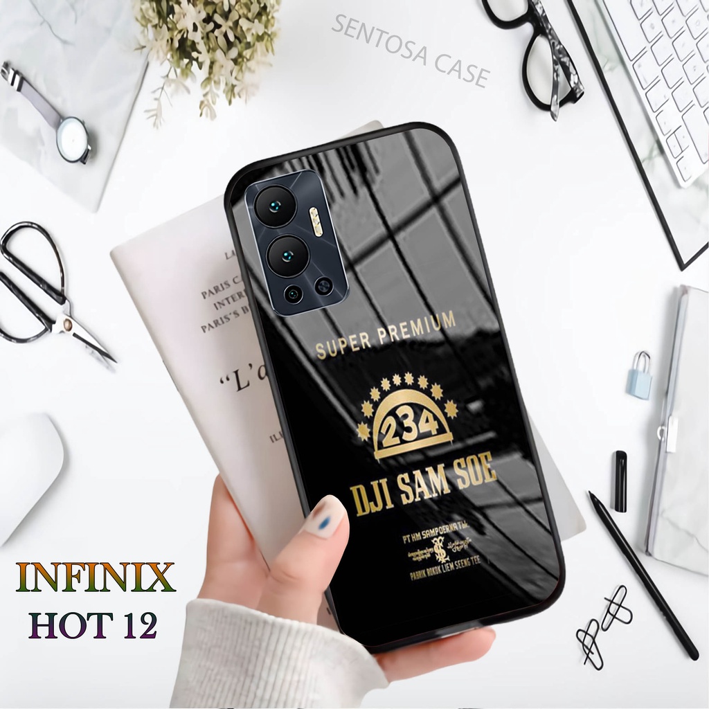 Softcase Glass Kaca INFINIX HOT 12 - Case Handphone  INFINIX HOT 12 [T11]