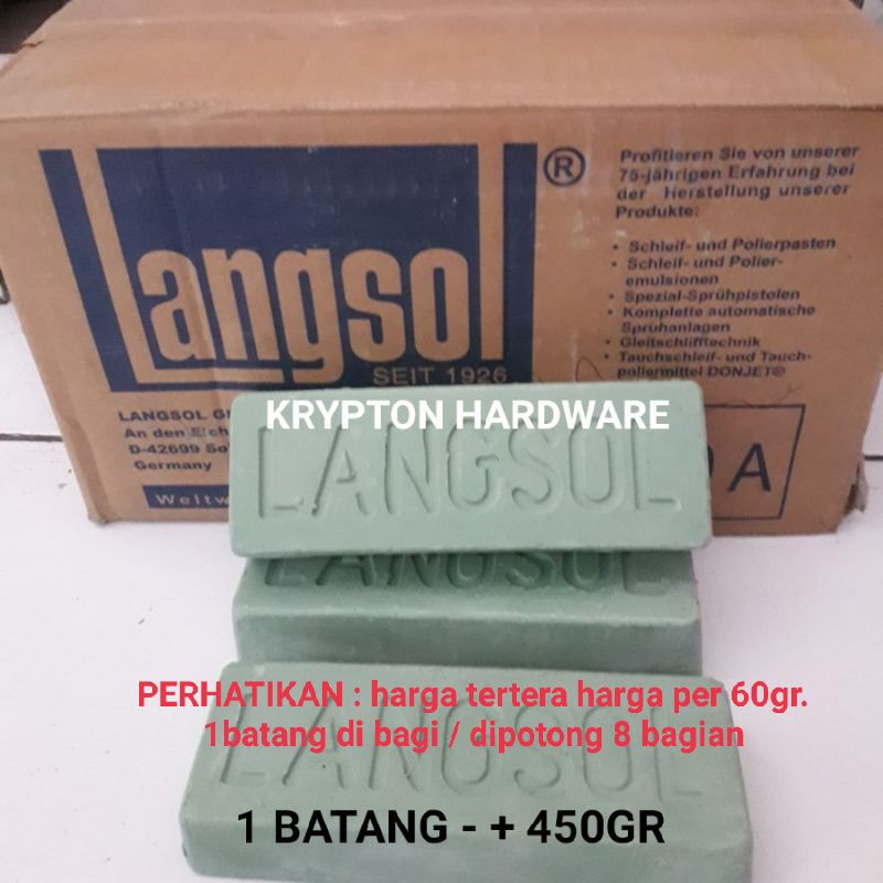 BATU HIJAU LANGSOL 60GR ( kurang lebih ) PENGKILAP LOGAM GERMANY 100% ORIGINAL