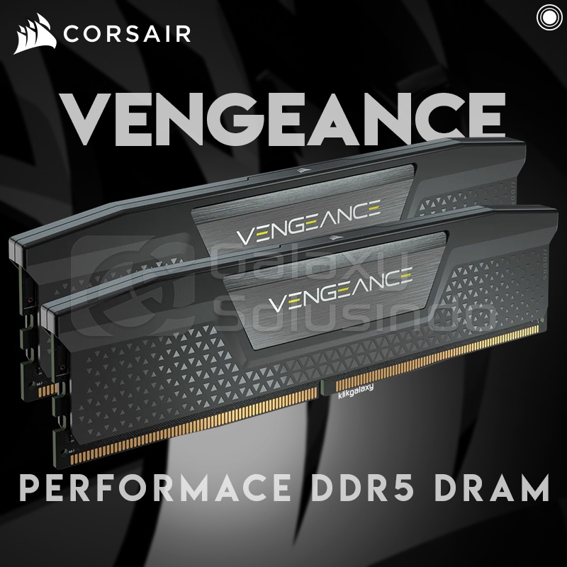 Corsair Vengeance 32GB (2 x 16GB) DDR5 5600MHz C36 - Black CMK32GX5M2B5600C36 Memory RAM