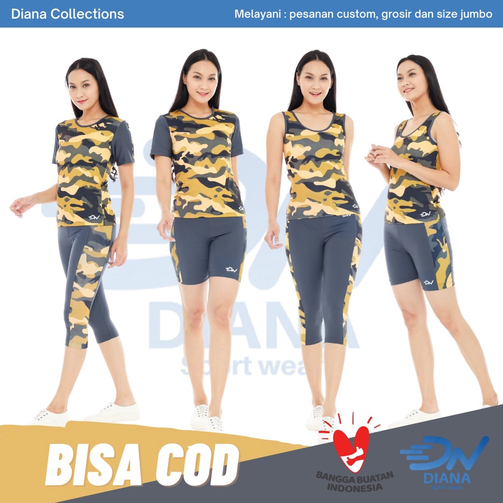 Baju senam | baju setelan wanita army | baju senam wanita aerobic sexy | baju senam wanita terbaru |