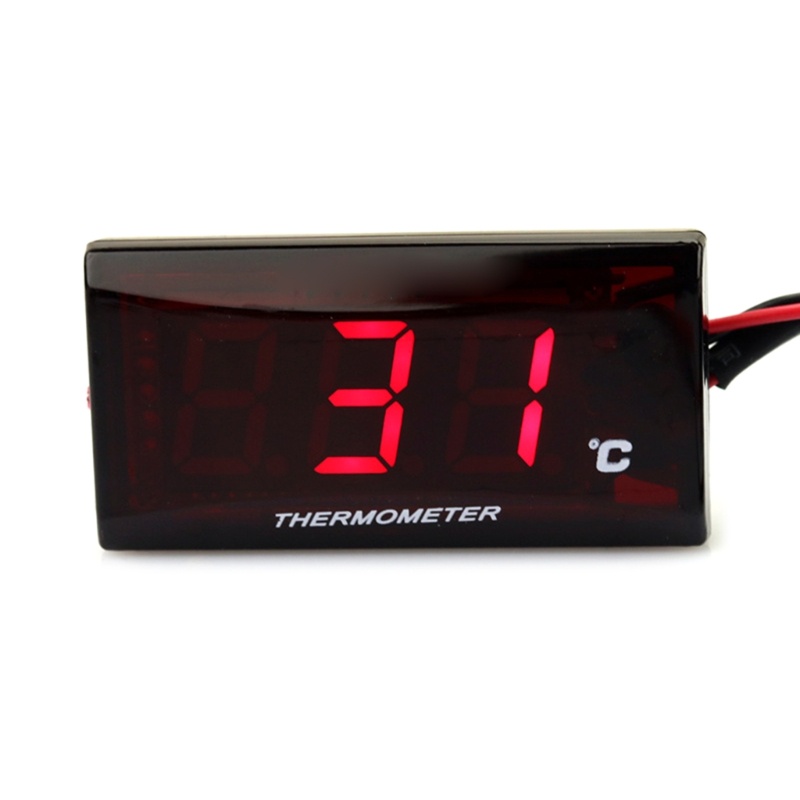Pengukur Suhu Air 0-120 Untuk Motor°C Jam Tangan Digital Display Merah / Biru / Hijau