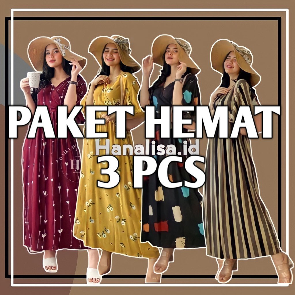 3 PCS PAKET HEMAT DASTER KIMONO BUSUI