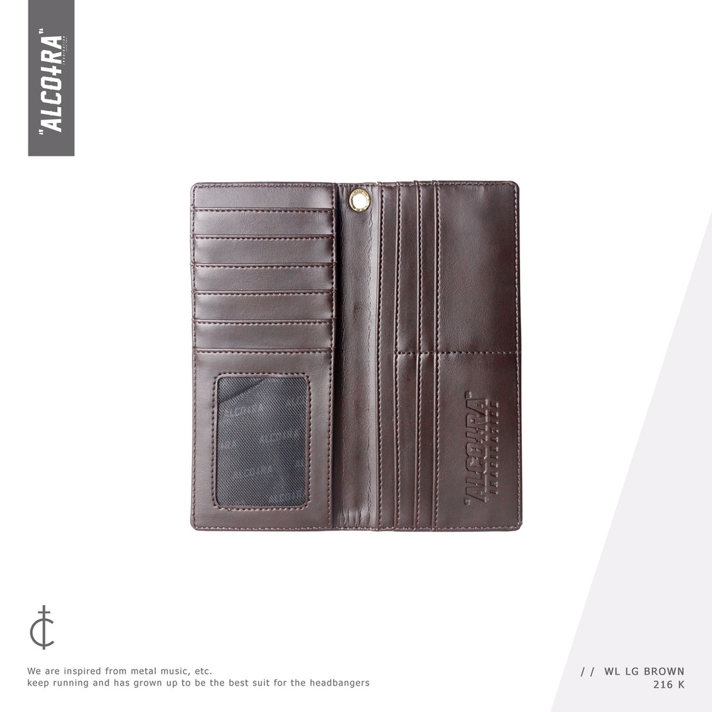 WL LG D BROWN // DOMPET PANJANG COKLAT TUA