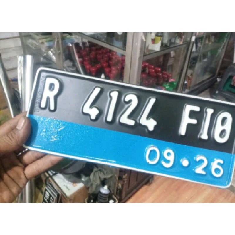 PLAT NOMOR MOTOR  LISTRIK( 1PCS)