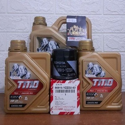 Paket oli toyota tmo 0W 20 bensin & filter oli innova/fortuner/hilux-original 100%