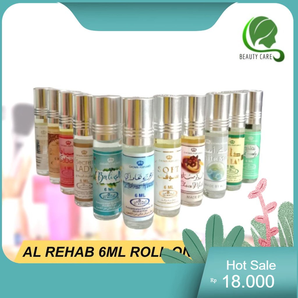 Parfume sholat - Parfume Wangi Al Rehab Parfume 6ml - Non Alcohol halal 100%