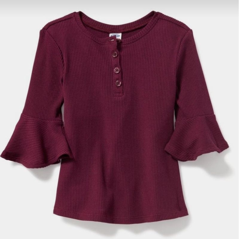 blouse girls rib