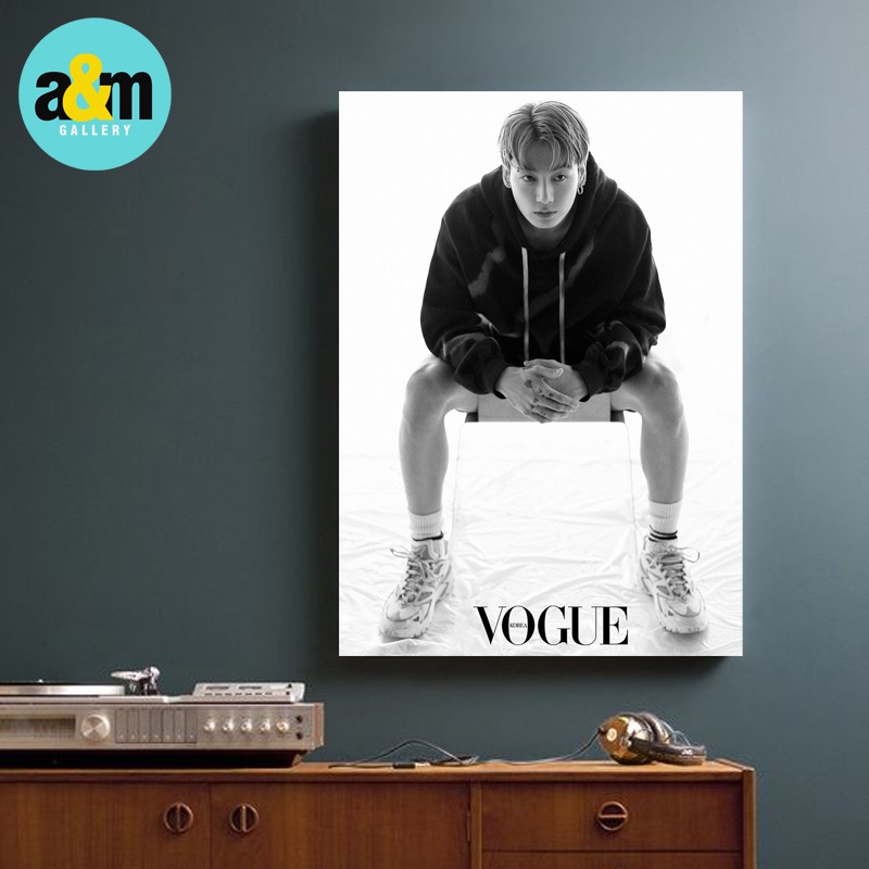 Poster Kayu BTS V O G U E GQ VERSION JIN RM SUGA JUNGKOOK J-HOPE JIMIN V I Hiasan Dinding Dekorasi Kamar I Poster Kayu K-POP Dekorasi Kamar - A&amp;M