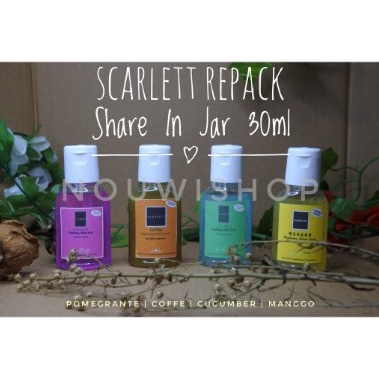 scarlett whitening Shower ScrubOriginal 60ml dan 30ml