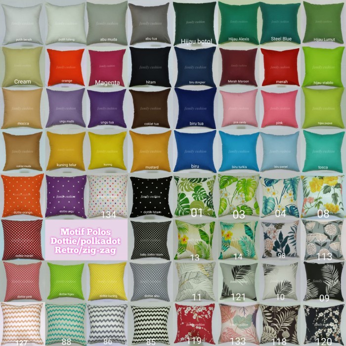 SARUNG BANTAL SOFA 55X55