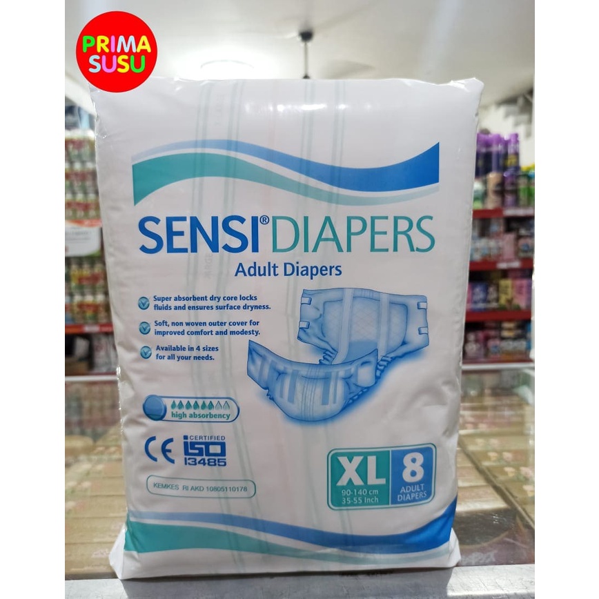 Sensi Adult Diapers STD Perekat M10, L10, XL8