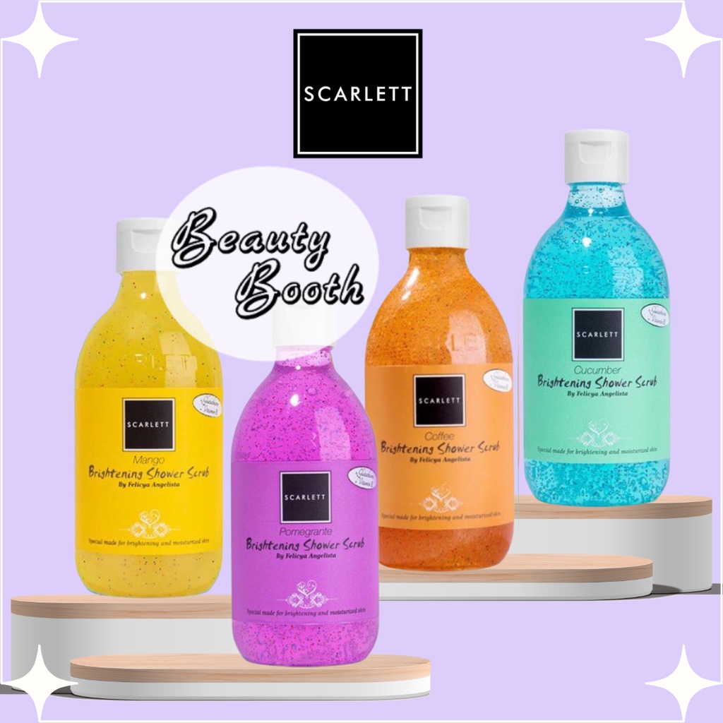 SCARLET WHITENING by Felicia Angelista SCARLETT Body Lotion Romansa Jolly Charming Shower Scrub Lulur Body Mugwort Brightly Acne Serum Cream