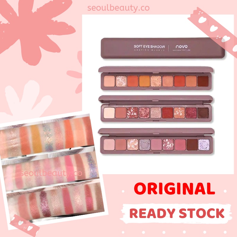 Novo 9 Color Eyeshadow Soft Korean Natural