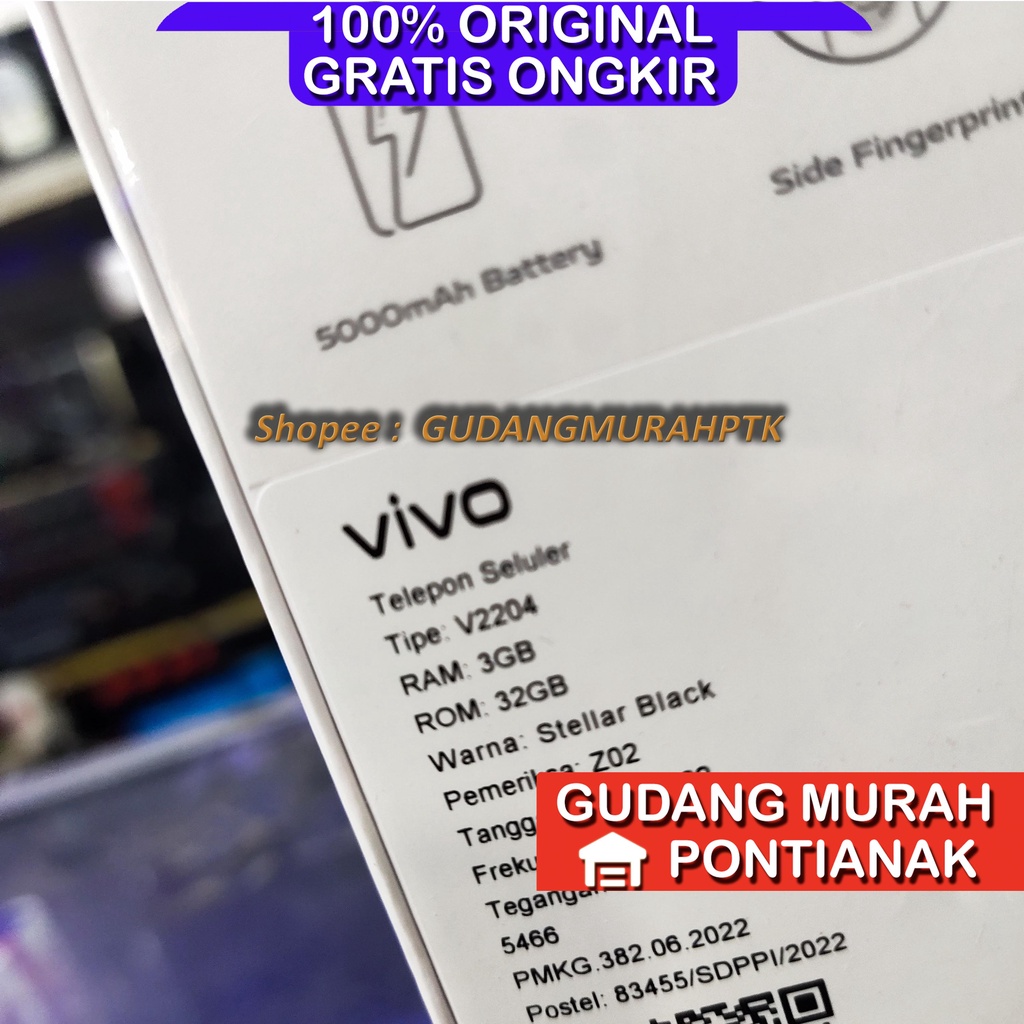 Vivo Y16 3GB+32GB Garansi Resmi Vivo 1 Tahun