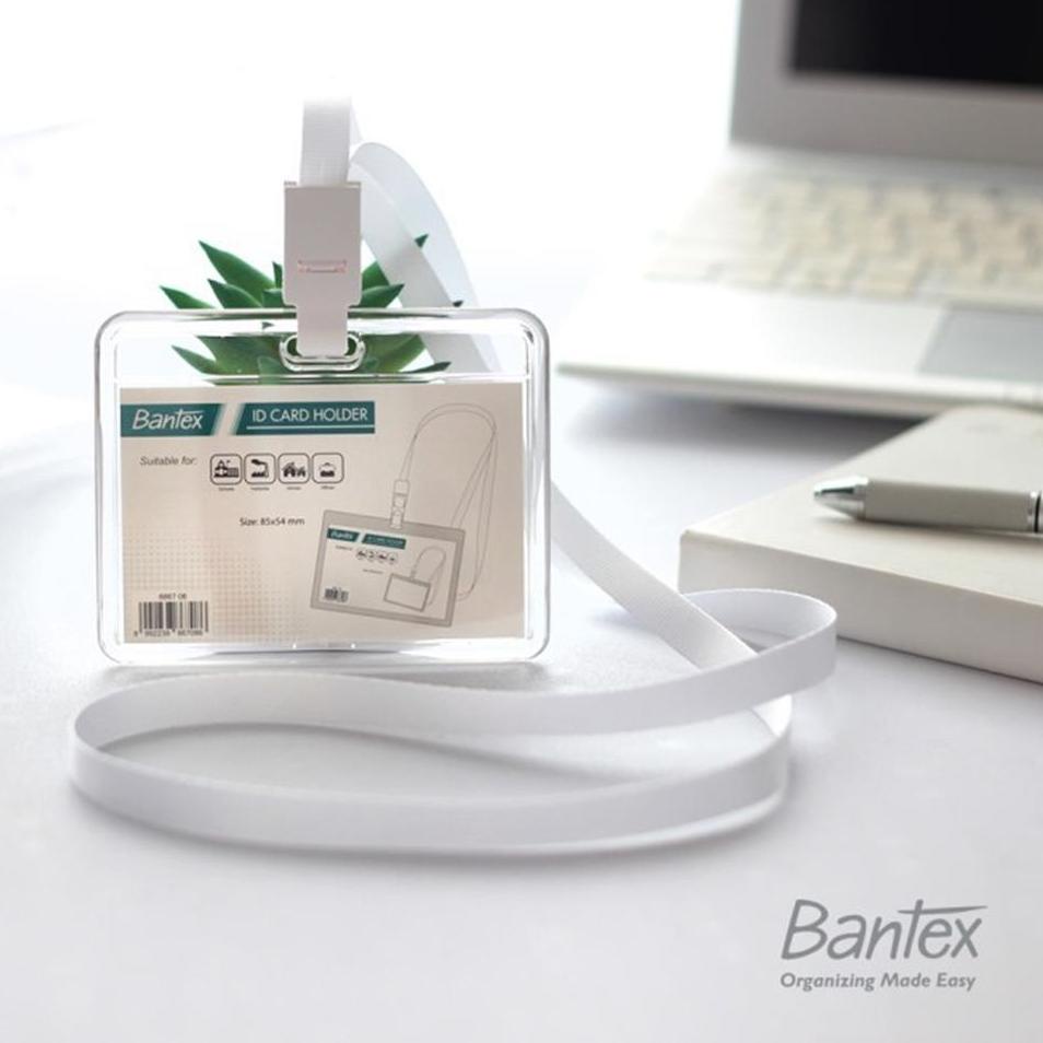 

ued ID Card / Tempat Kartu Nama Bantex Transparent Holder Lanyard Landscape 8867 Spesial 2020