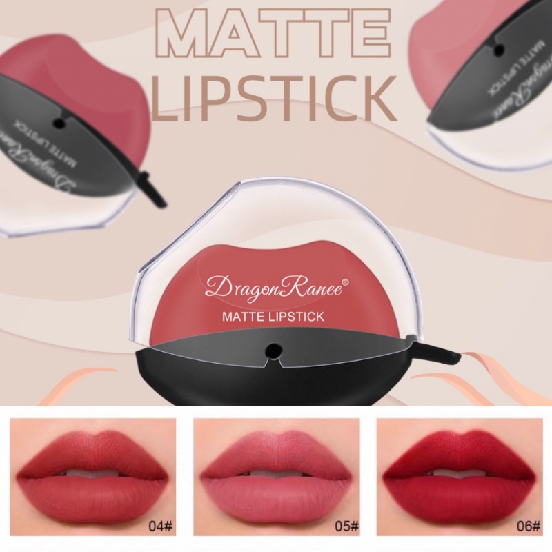 DRAGON RANEE Lipstik Lazy Lips Velvet Matte Lipstick Bentuk Bibir XX075