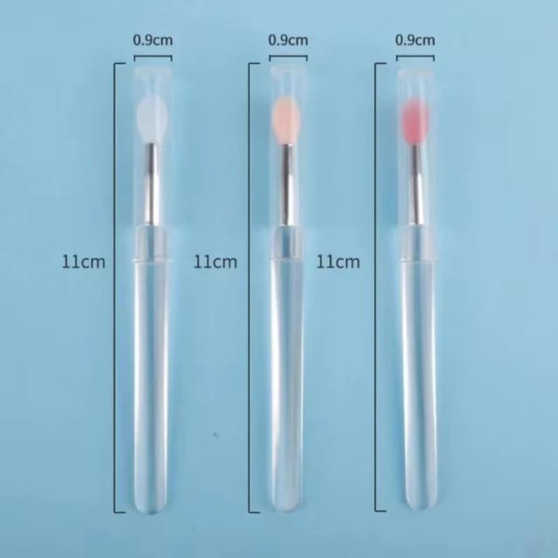 Kuas Silikon Bibir Spatula Lip Brush Kuas Bibir Mini Kuas Lipstick Lip Wand Eyeshadow Beauty Silicone Lip Lipstick Lip Gloss Brush Aplicator F823