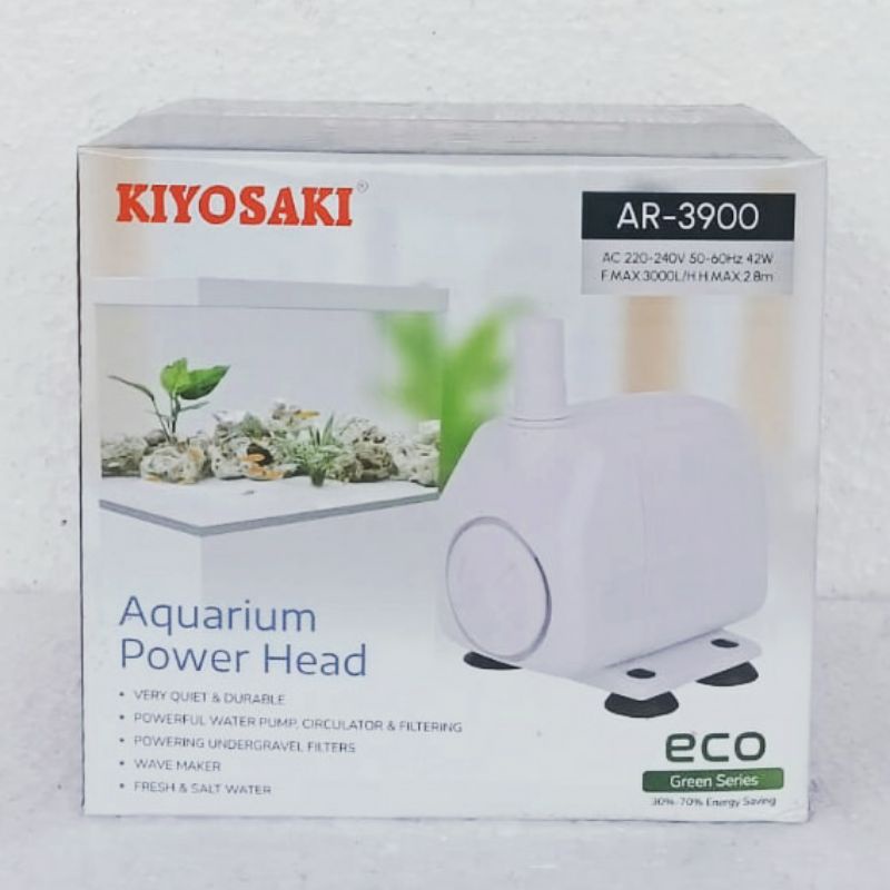 Mesin pompa aquarium 3900 KIYOSAKI AR 3900 waterpump filter water pump submersible kolam low watt