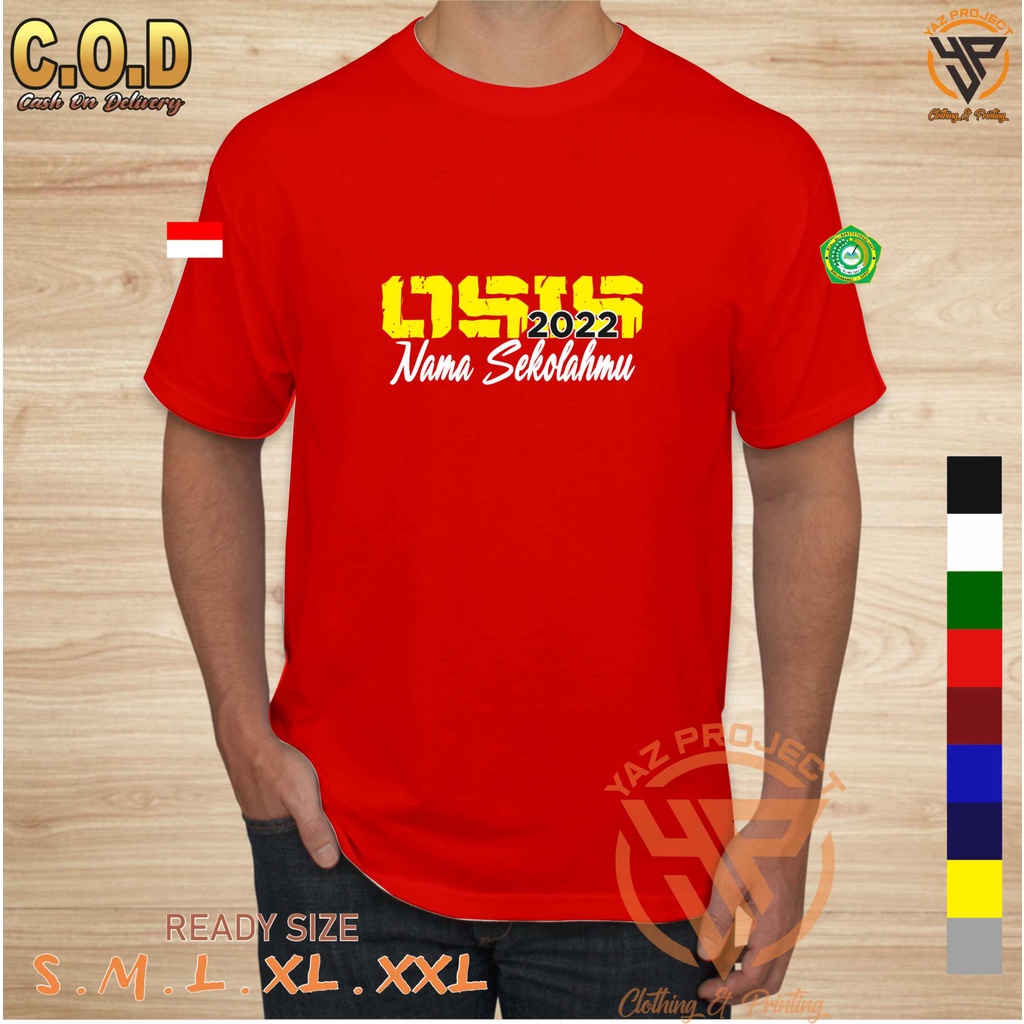 KAOS BAJU OSIS / KAOS OSIS BISA REQUEST NAMA SEKOLAH
