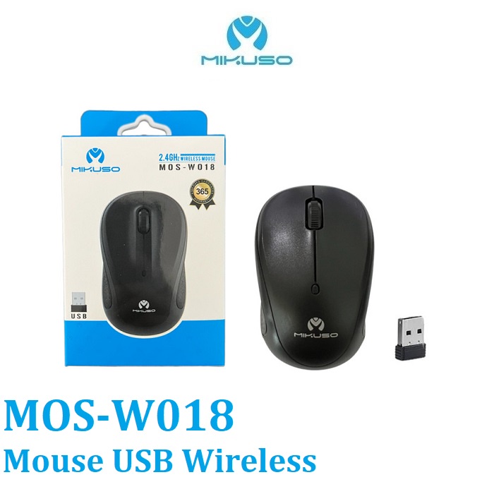 Jual Mikuso MOS-W018 Mouse Wireless USB Optical 2.4GHz 1600 DPI ...