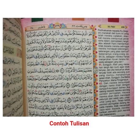 Al Quran RAIN BOW Wanita Beludru Terjemah Tajwid warna Marwah A6 Resleting REGULER