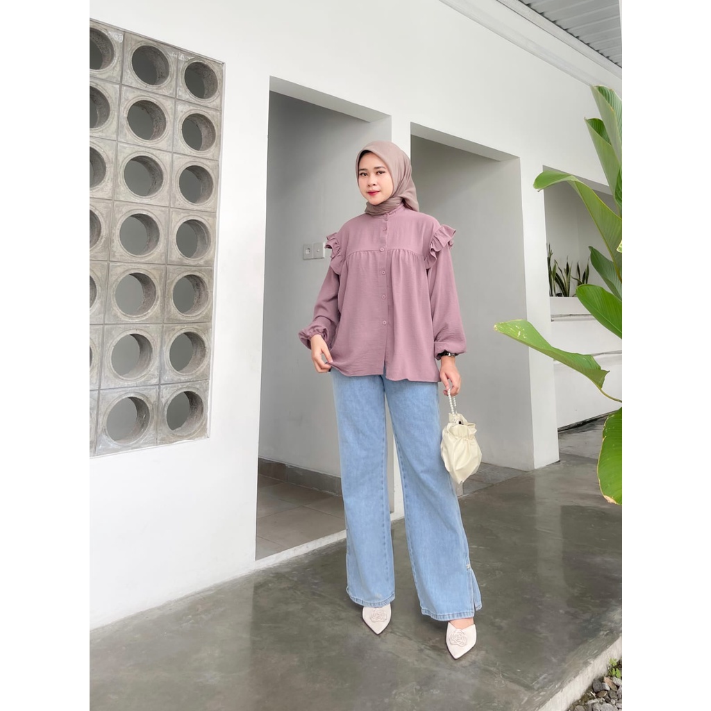 Miami Crinkle Blouse LD 110 / Rima Blouse Crinkle Air flow Premium