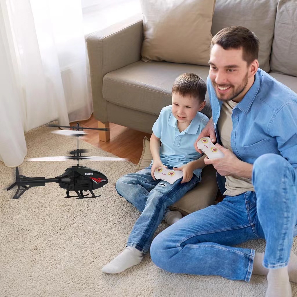 Mainan RC Helikopter Mini Induksi infrared Untuk Hadiah Anak