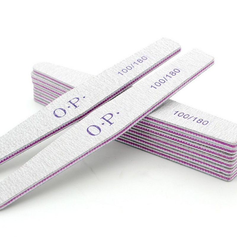 Kikir Kuku Opi Nail File 100 / 180 Mengkilap Tahan Lama Nailart Manicure Pedicure Buffer Sunsine