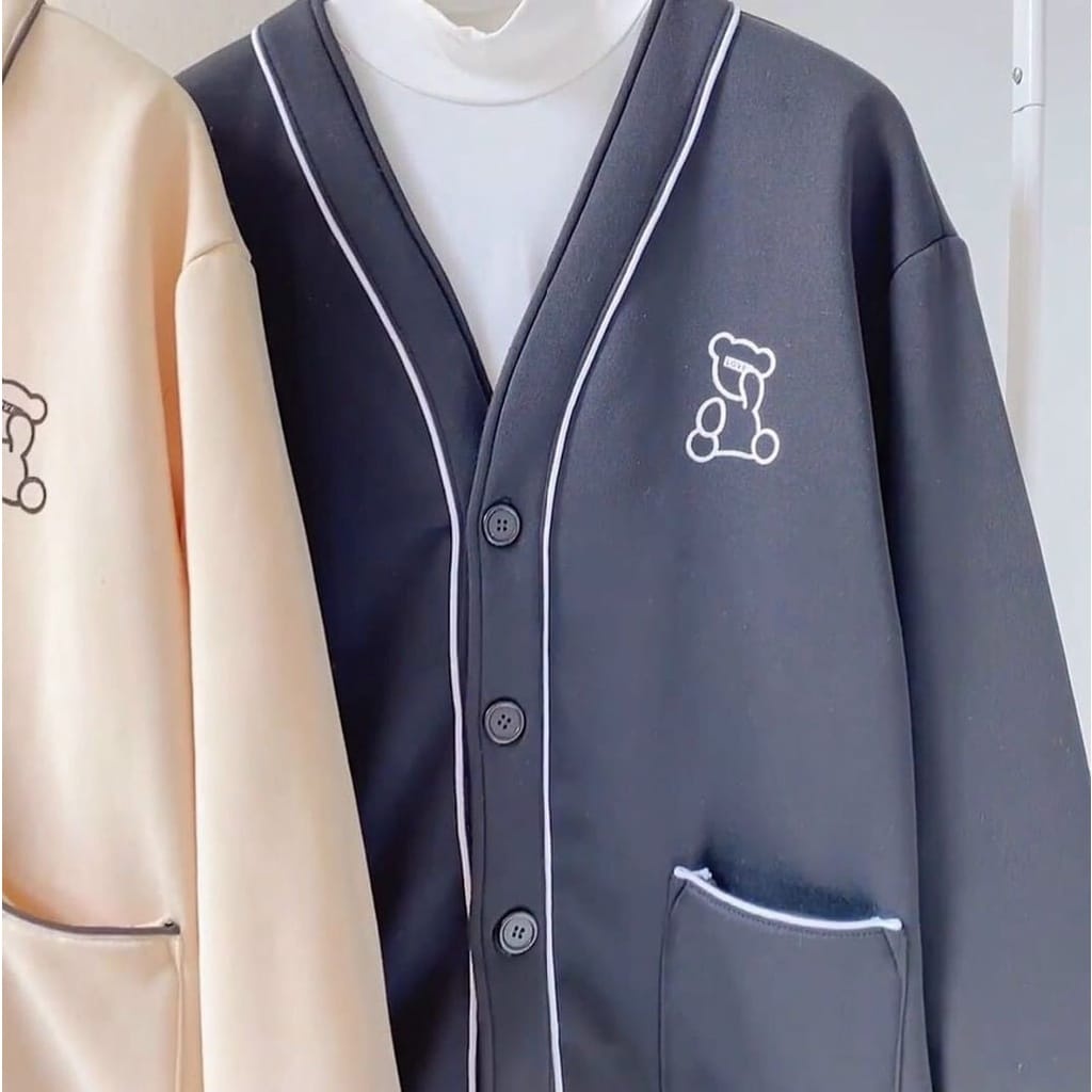 4539 Sweater Cardigan Wanita | LOONEY BEAR CARDIE OUTWEAR | Sweater Cardigan Wanita Korean Style
