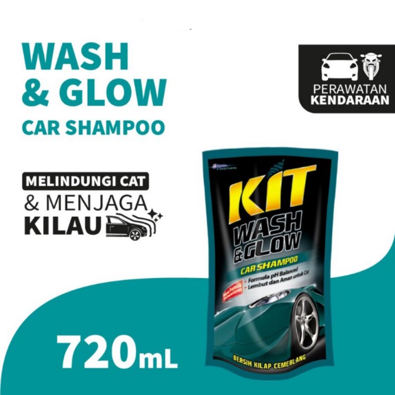 KIT Wash &amp; Glow Car Shampoo Pouch