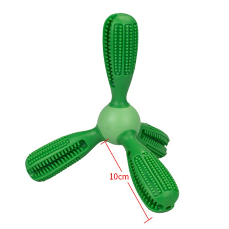 Mainan Tongkat Kunyah Sikat Gigi Geraham Multi Sudut Untuk Perawatan Anjing Peliharaan