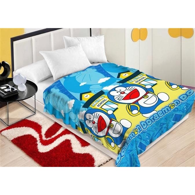 Selimut Dewasa Selimut Charlie / Halus Lembut High Quality / Doraemon School(A6S5) Selimut Bulu Halu