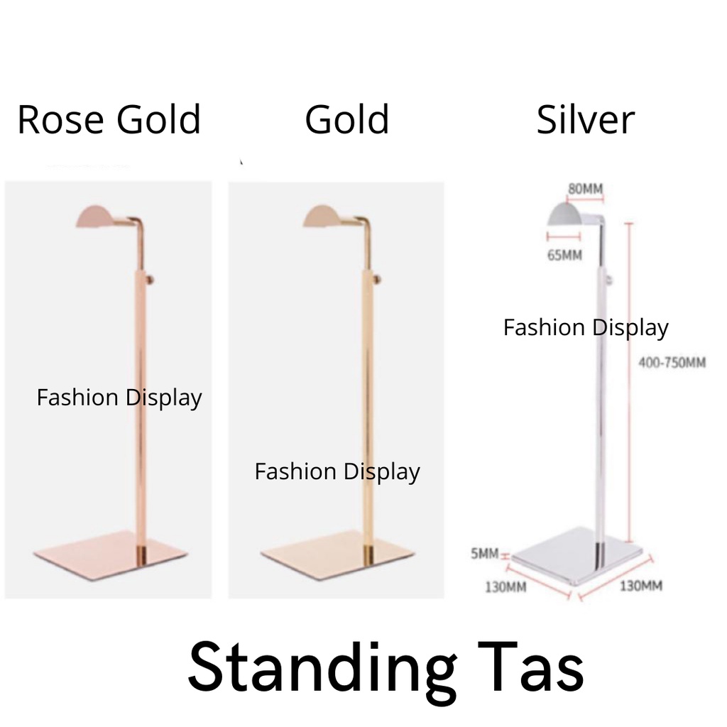 Gantungan tas Premium  Bahan Stainless Anti Karat Display tas Pajangan tas Dudukan tas Standing Tas Display Tas Pajangan-BH