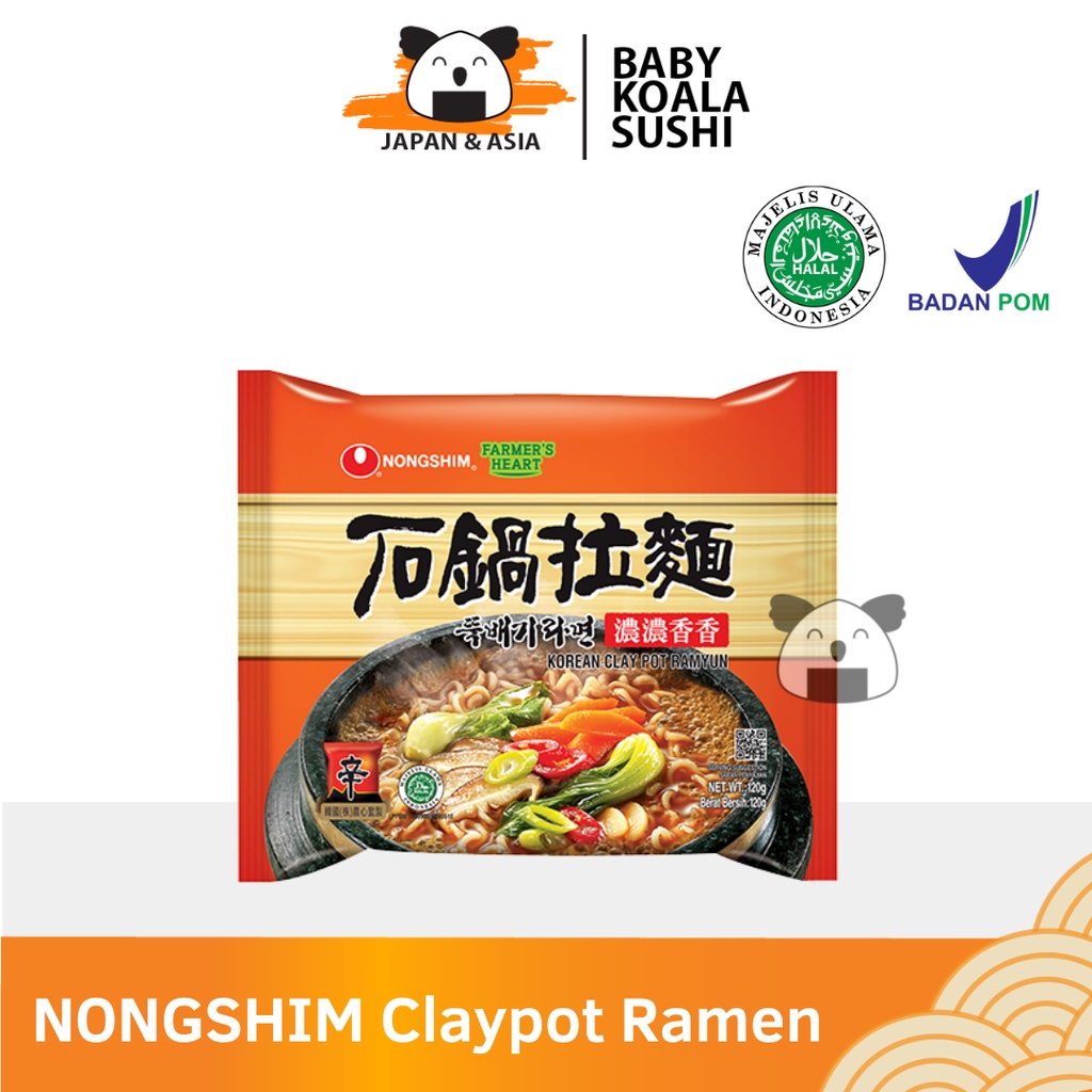 NONGSHIM Ramen Korea Claypot Ramyun 120g Halal