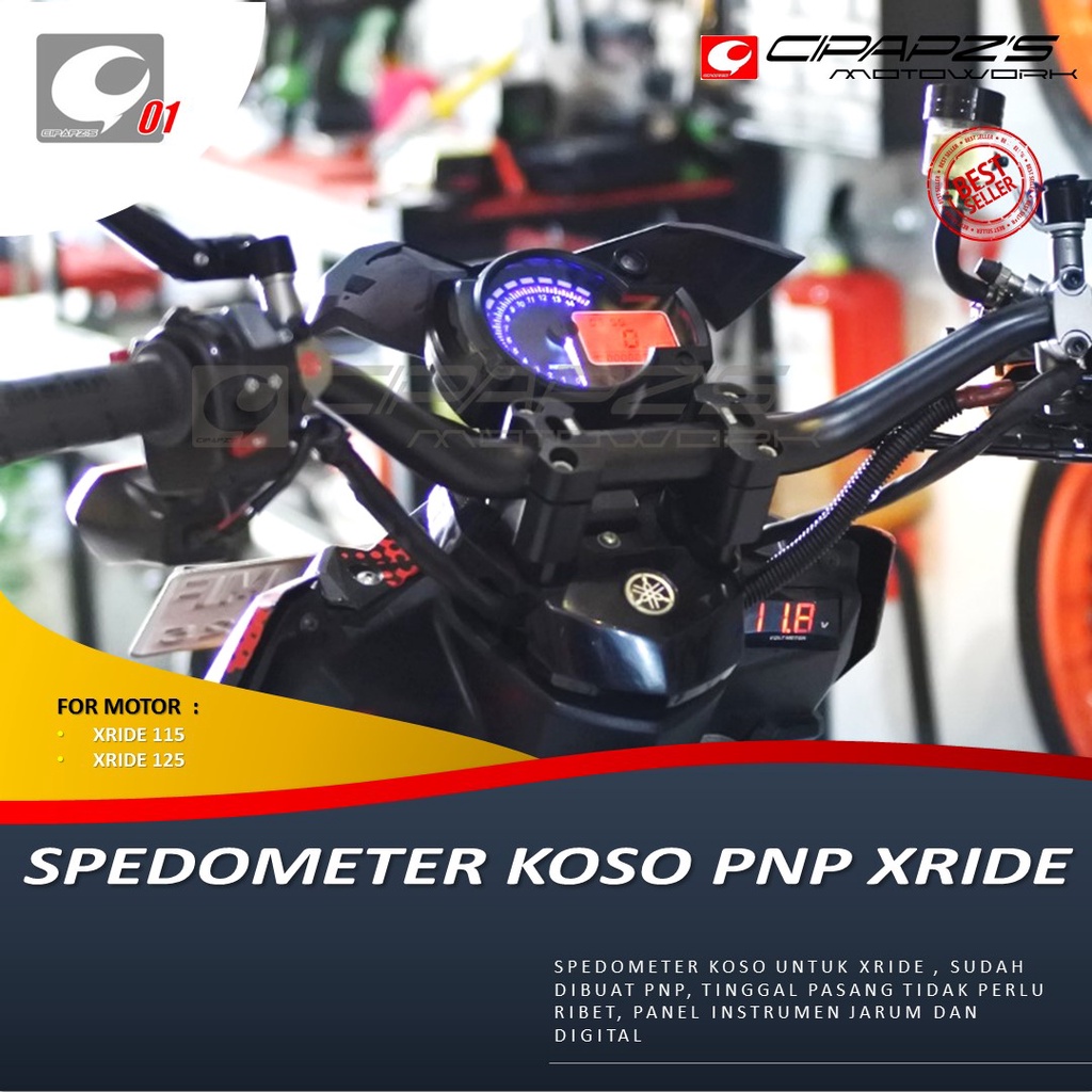 Speedometer Koso RX2N replika PNP Xride 115 old & 125 New
