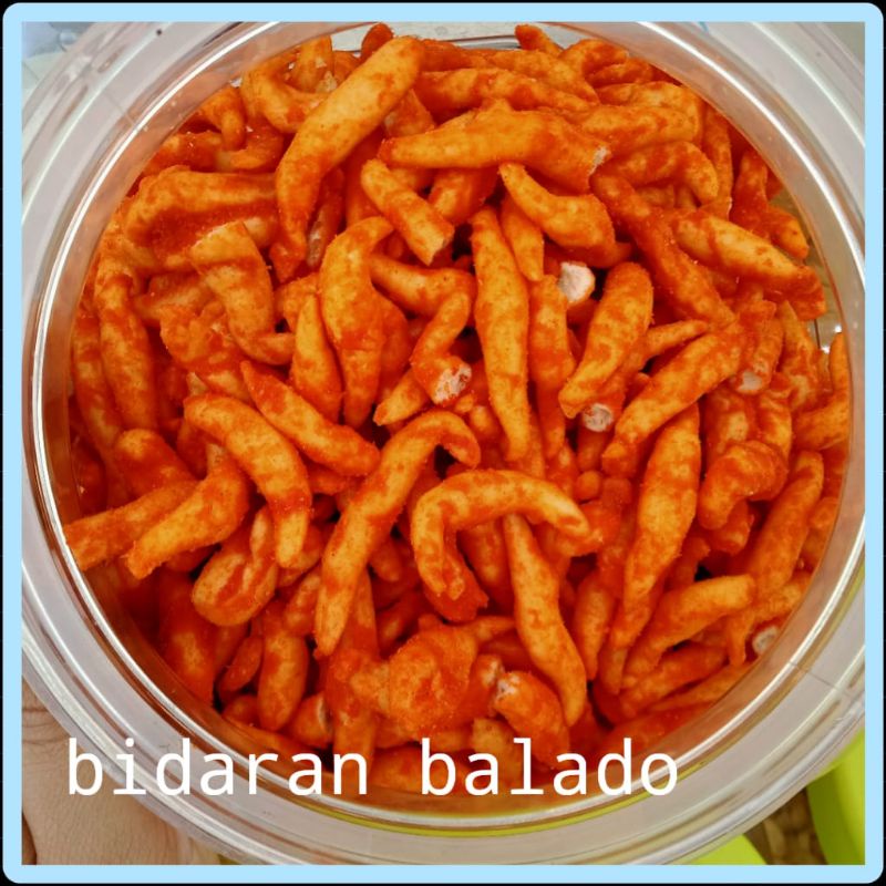 

cemilan pedas gurih Bidaran Balado, kemasan 250g