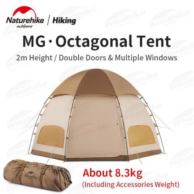 TENDA OCTAGONAL 4P NATUREHIKE NH22ZP012
