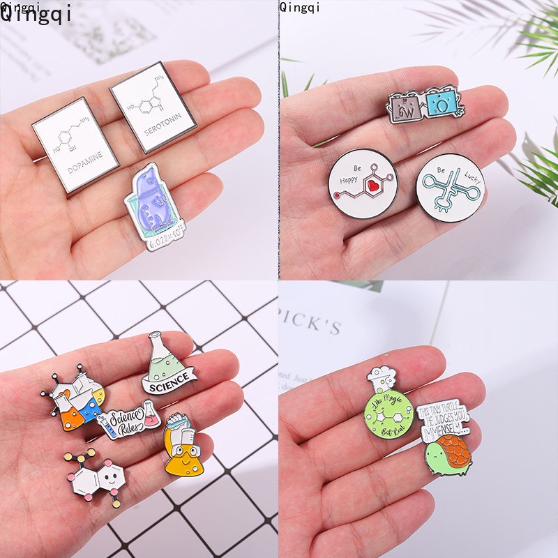 Bros Pin Enamel Desain Kartun Tabung Kimia Untuk Hadiah Anak