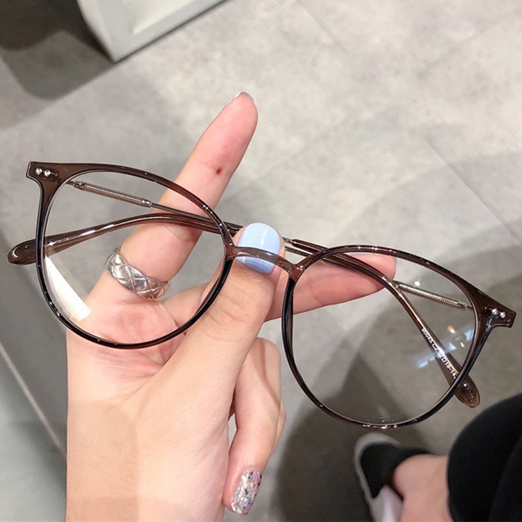 Kacamata Fashion Korea Vintage Anti Radiasi Anti Blue Light Retro Untuk Pria Dan Wanita