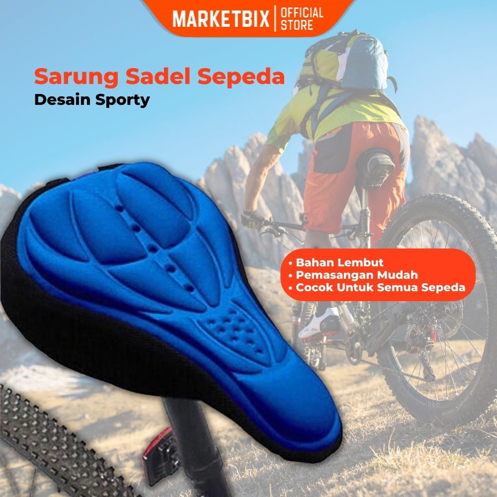 MARKETBIX Original Cover Atau Sarung Sadel Sepeda Sporty Aksesoris sepeda