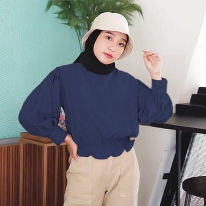 BEFAST - ZFF OOTD Blouse TAMIE / Katlina Blouse (LD 104,P 52) / Blouse Terbaru / Pakaian Kekinian Remaja Wanita / Blouse Lengan Balon Panjang / Fashion Wanita Casual / Blouse Polos Formal / Terlaris