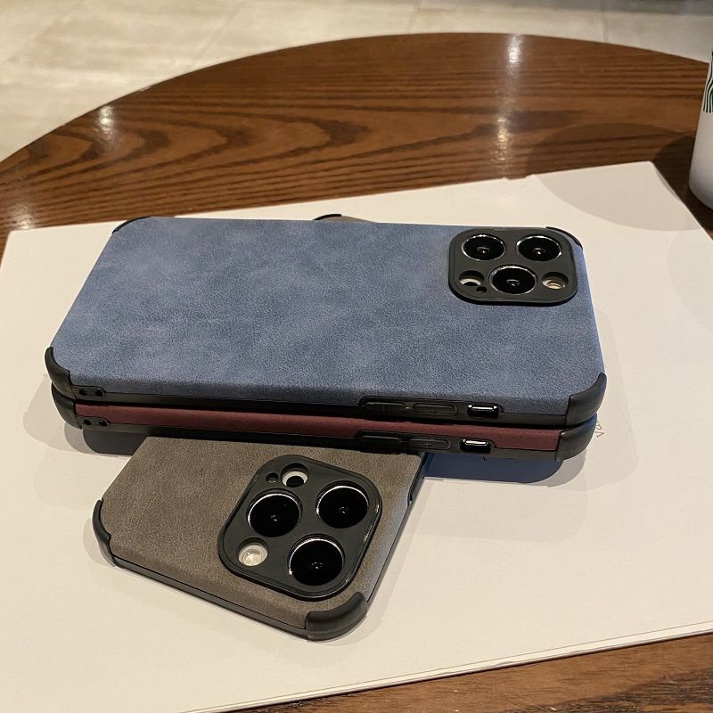 Soft Case Bahan Suede Tahan Banting Untuk iPhone 12 11 Pro X XS MAX XR 7 8 Plus