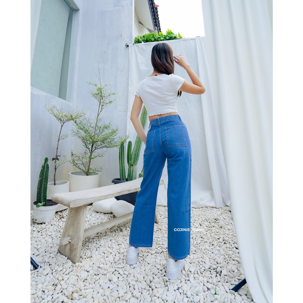 GOJINIEJEANS - Highwaist Comfort Cullotes Jeans - 4480 - COMFORT CULLOTES