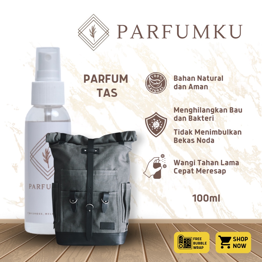 Parfum Tas kulit pencegah jamur dan bau tas kulit/sintetis/kanvas Sofa, dan Dompet by Parfumku