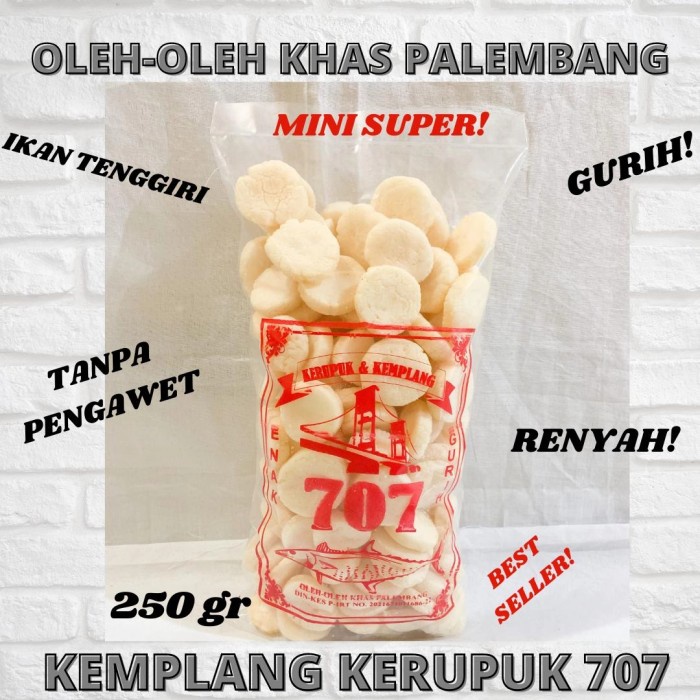

NEW kancing mini super 707,250 gr, ikan Tenggiri, khas Palembang
