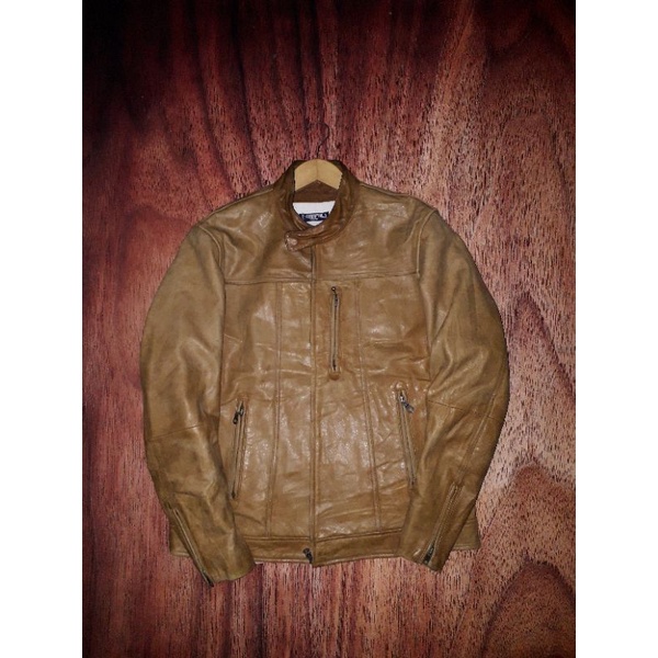 jaket kulit uniqlo kulit sapi second branded