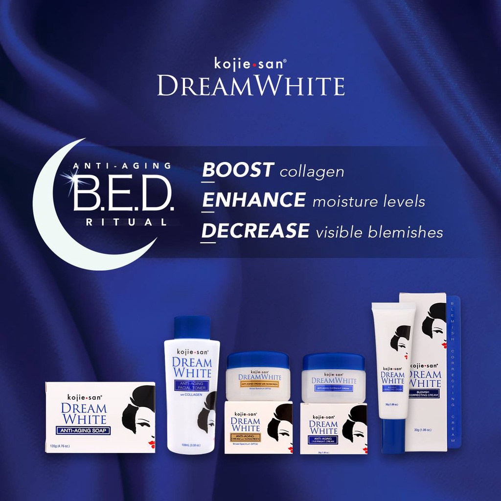 Kojie San Dream White Series (Cream/Soap/Toner) Anti Aging/Whitening