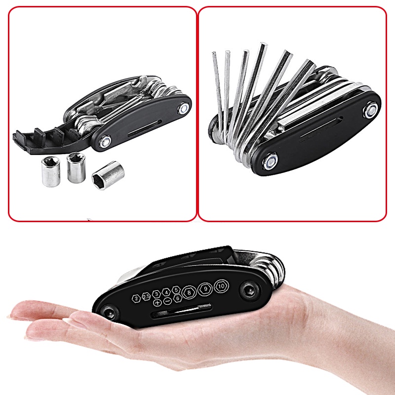Bike ToolKit Kunci Sepeda Set Kunci Sepeda Tool Kit United 15 In 1