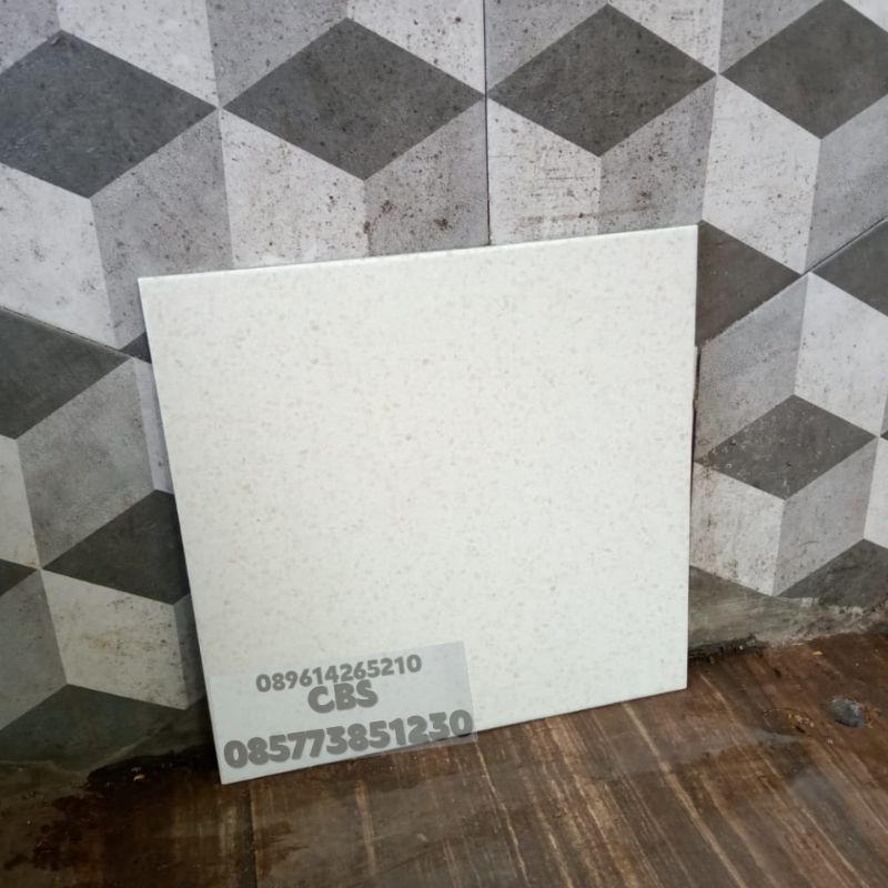 keramik 40x40 kasar carpot terazo white